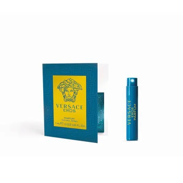 Authentic Versace Eros Parfum EDP Miniature Spray - 1ML Single Item, Italy-Sourced Travel Must-Haves Women's Fragrance Sample (129977)