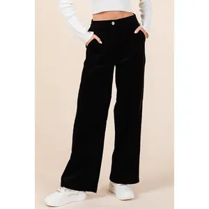 Mittoshop Corduroy Back Elastic Waist Pants