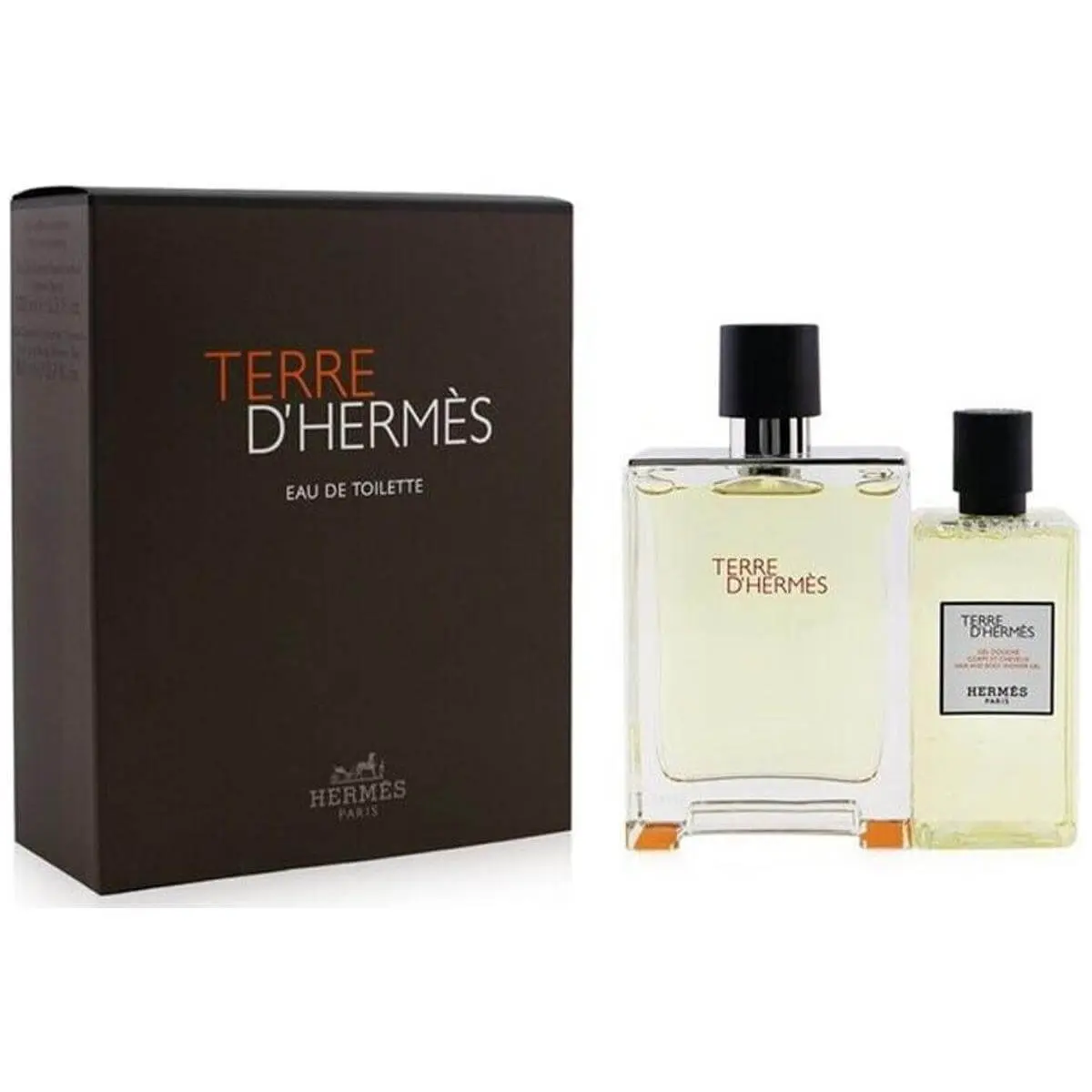 Hermes Terre D'Hermes Masculine Fragrant Non-Toxic Boxed Packaged Men's Fragrance 2-Piece Set - 3.3oz, 2 Items, New in Box, Boxed Men's Fragrance