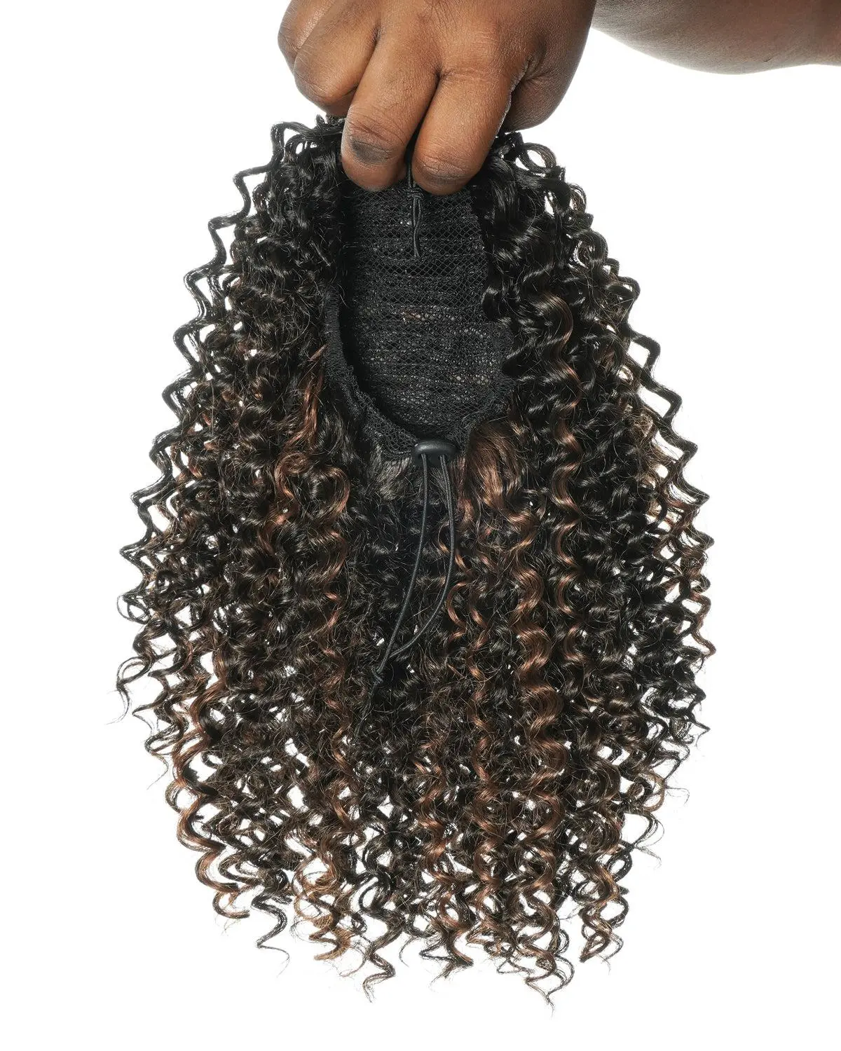 uBraids Water Wave Drawstring Ponytail – Premium Human Hair Blend – Instant Curly Extension