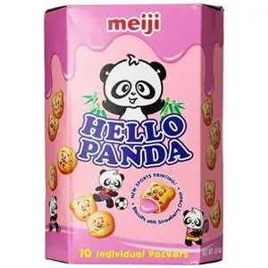 Meiji Hello Panda Cookies-L, Strawberry, 9.1 Ounce