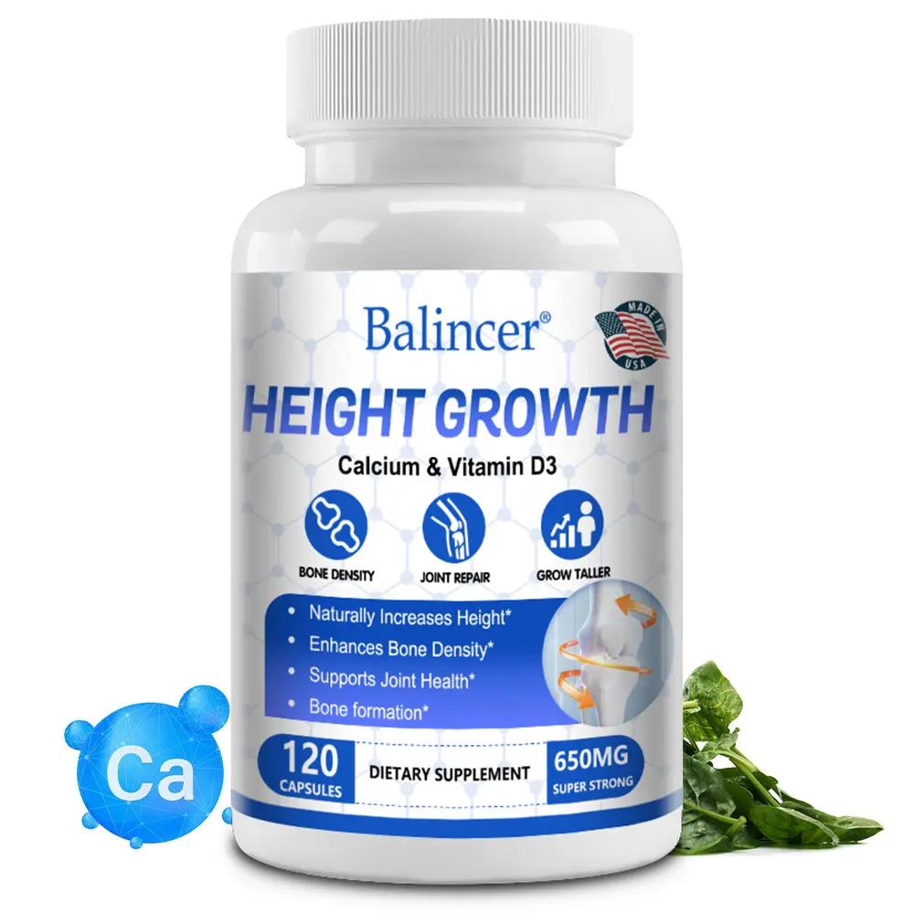 Balincer Height Growth Health Supplement -Supports Bone Density, Joint Health,120 Capsules