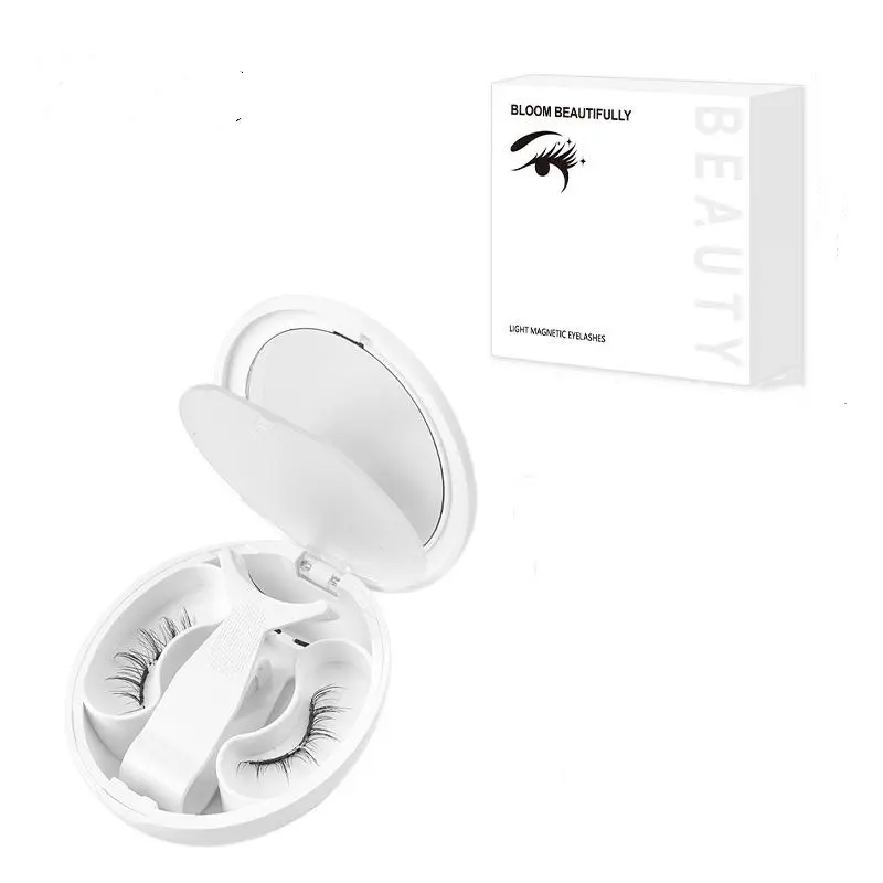 Reusable Magnetic Eyelashes Set, Glue-Free Wispy Cosmetic - Waterproof, Lightweight for Adults' 3-Second Lash Routine (False Eyelashes & Adhesives Category)