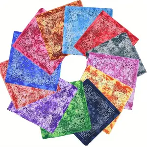 12pcs Headband for Men and Women, Tie Dye Bandana, Paisley Bandanas, Cowboy Handkerchiefs for Men and Women, Great for Birthday Gifts, Party, New Year'S Gifts, Valentine'S Day Gifts, Mother'S Day Gifts,Textiles & Soft Furnishings