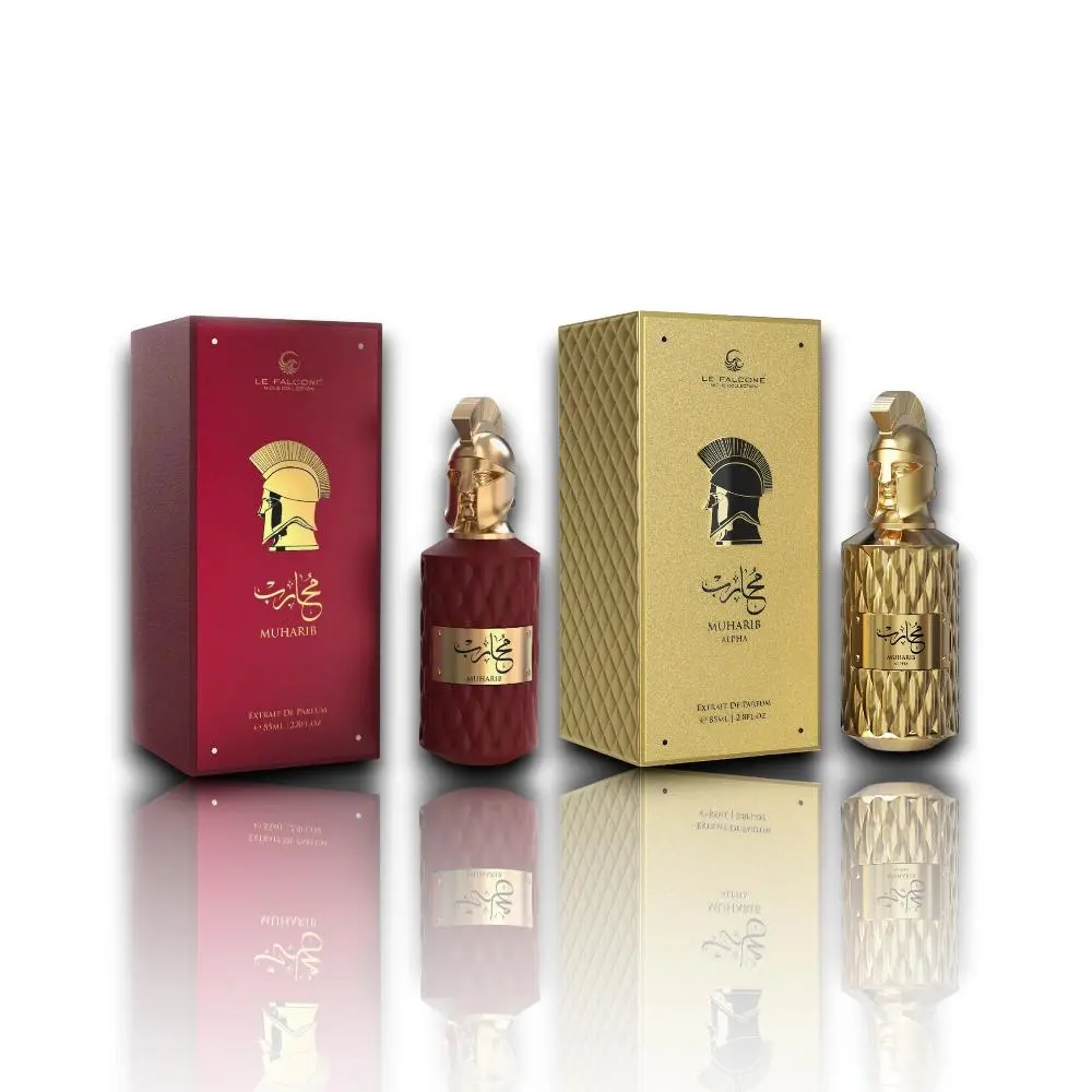 Oudlash Bundle | Le Falcone Muharib Alpha + Muharib | For Men Fragrance | 85 ML | Eau De Parfum | Nutmeg, Pepper, Bergamot
