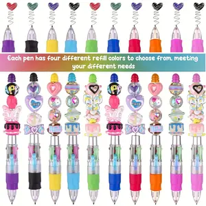 Mini Four-Color Ballpoint Pens Set, 4pcs/10pcs, Switch Colors Easily, Multicolor Journal Marking Pens, Essential School Writing Tool