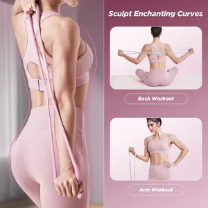 Figure 8 Fitness Resistance Band for Women and Men, Elastic Exercise Bands for Arms Chest and Back, Chest Expander and Yoga Gym Workout Pulling Rope, 8 Word Elastic Tubing for Muscle Training Band for Bodybuilding enthusiast