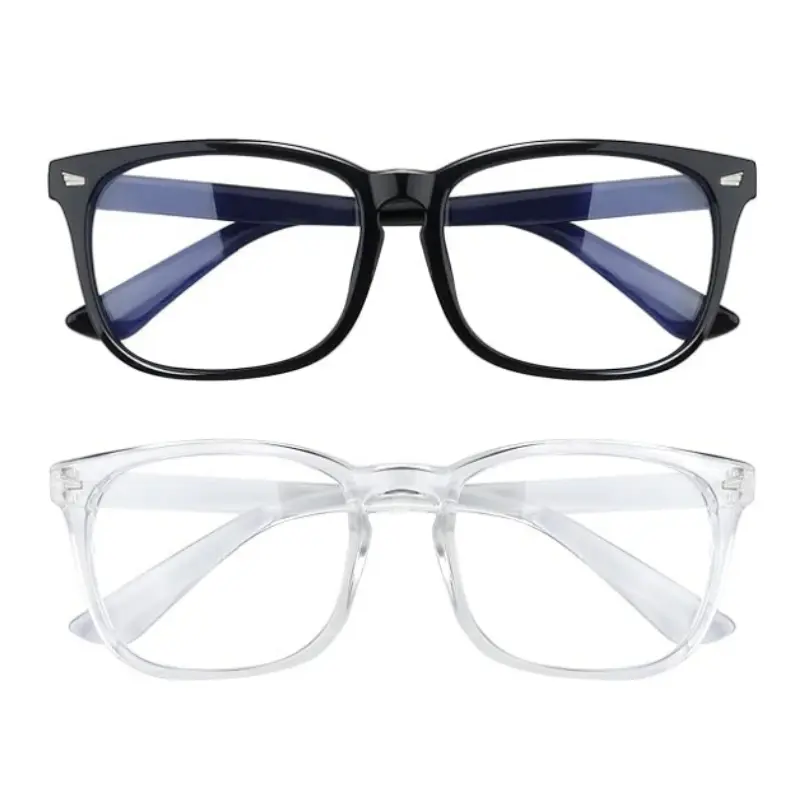 Anti Bluelight Glasses for Men - High Quality Eyewear, Lightweight Durable Glasses, Fashionable Frame, UV400 Protection, Anti Eye Strain Gaming Accessories for Computer Use