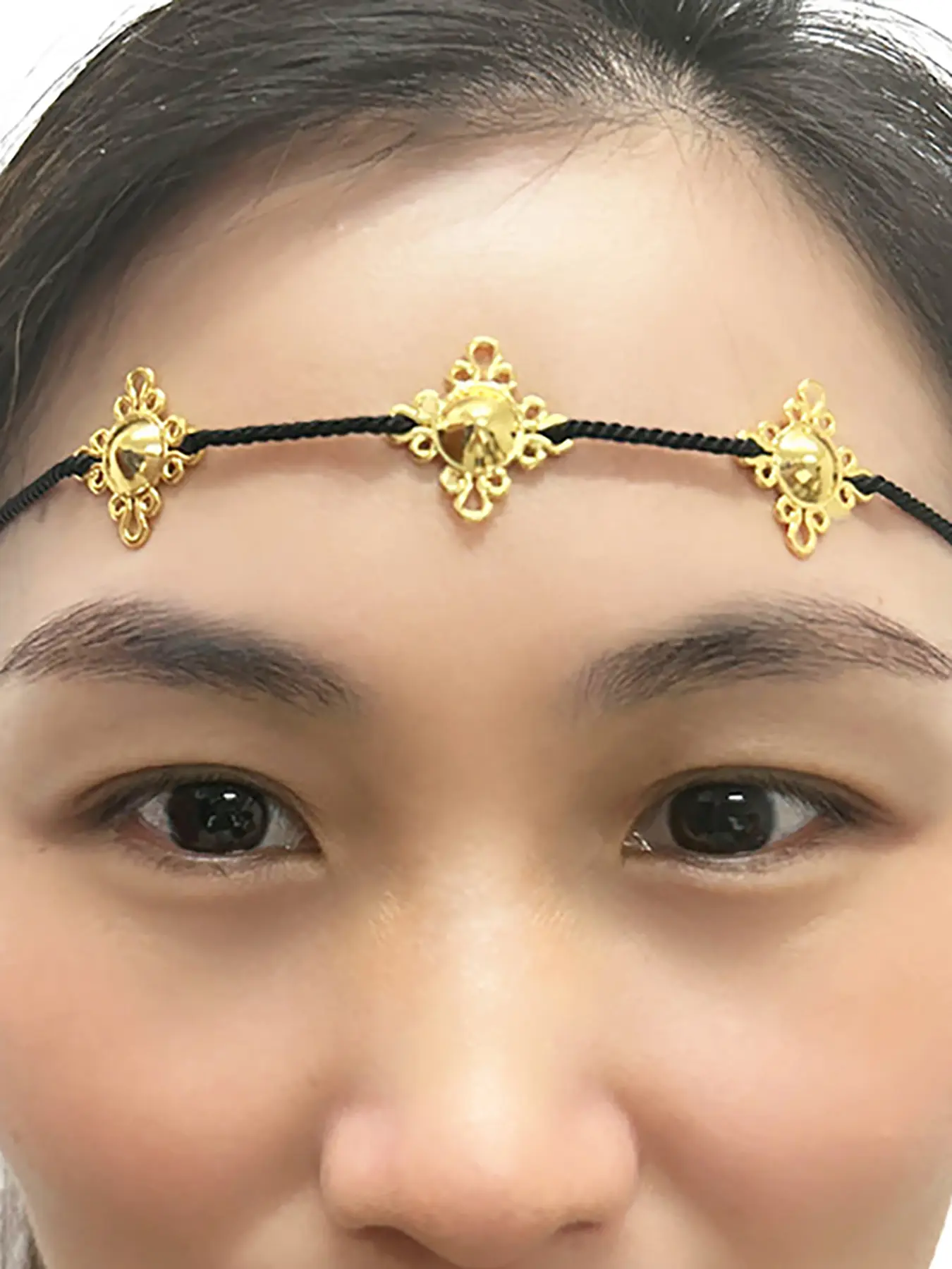 1pc Ethiopian Head Chain for Women Girls Eritrean African Ethnic Elegant Crown Design Bridal Accessory Wedding Party Gift Forehead Jewelry Festival Ashenda Jewellery