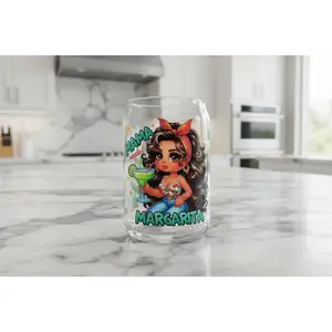 Mama needs a Margarita - UVDTF Wrap for cups/hard surfaces sticker Decal Limited Edition