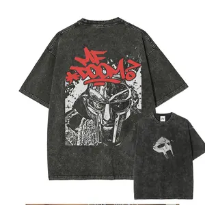 MF DOOM T-Shirt Comic Vintage Style , Hip HopIcon Graphic Tee, MF Doom 2 Sides Rap Tee,Doom The Villain Shirt, Unisex for Men, For Women Menswear