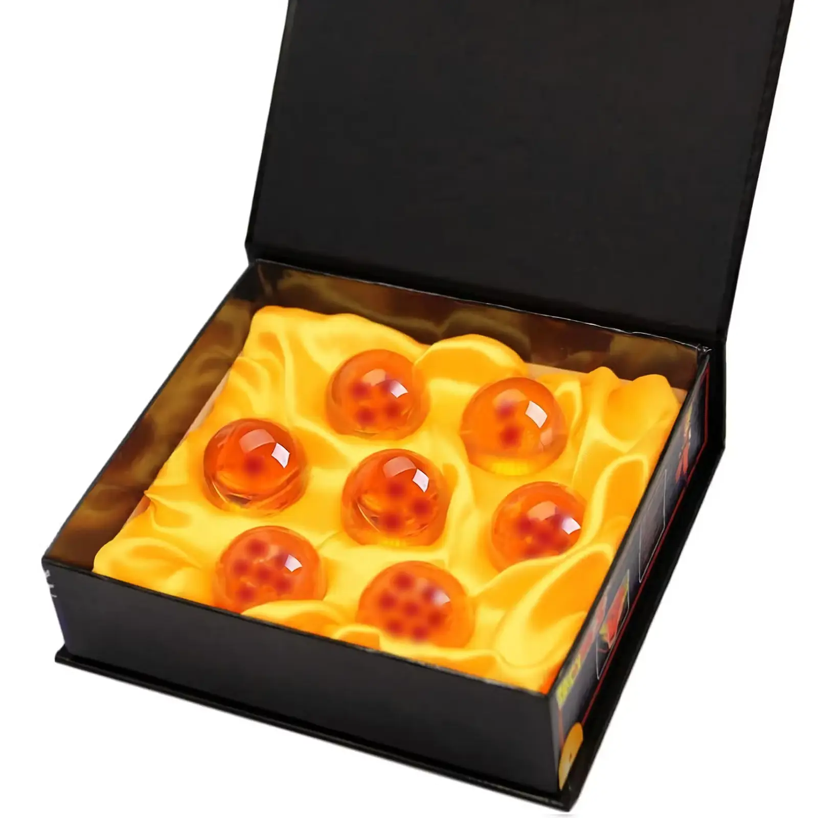 Raeleneynq DBZ 7-Piece Crystal Sphere Set - 43mm Glossy Round High-Clarity Acrylic Collectible Figure Decor, Premium Gift Box, 1-7 Star Anime Replica for Cosplay, Desk Display