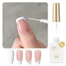 GAOY White Swirl Gel Nail Polish Art Liner, 12ml Classic Color | With Thin Brush for Nail Paint Design, French Tip Tool, UV/LED Cure Required, Easy DIY French Manicure at Home