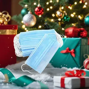 Disposable 3 Layers Face Mask Non-Woven Material Level 3 Protective Medical Anti-Dust Mask from California Warehouse