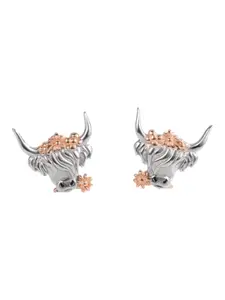 Highland Western Lovers Dainty Stud Earrings with Charming Details for Playful and Free-Spirited Style