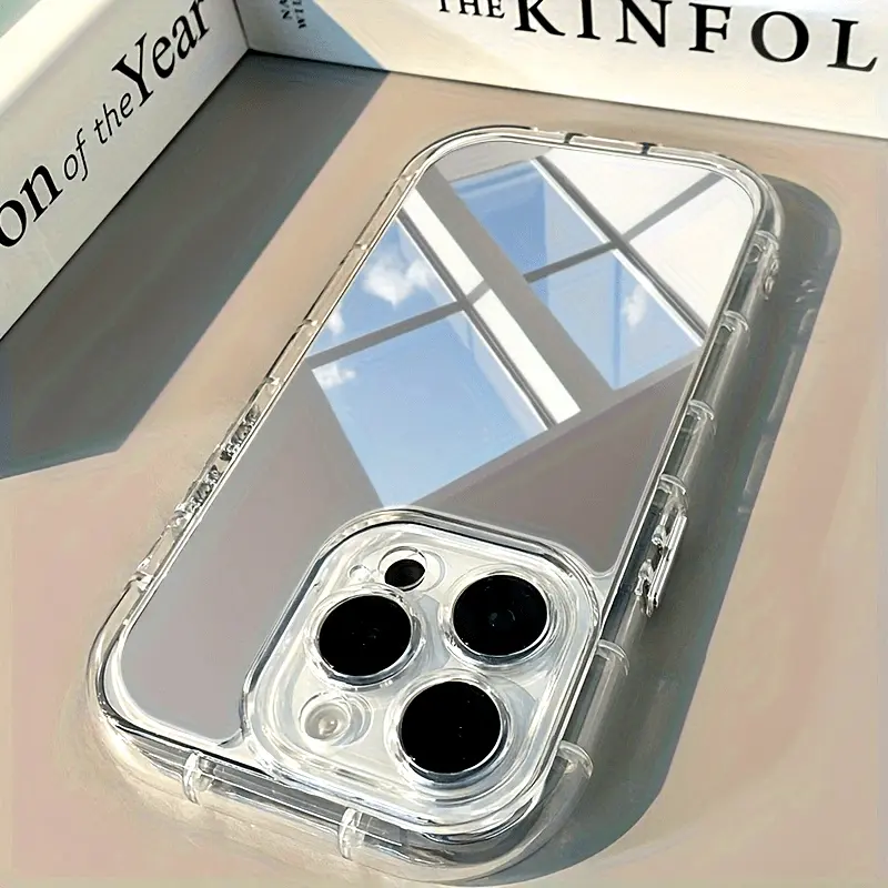 Multi-Model Acrylic Shell Mirror Hard Case for iPhone 11/12/13/14/15 Series, XS/XR - Protective Smartphone Cover with Camera Guard, Mobile Phone Accessory