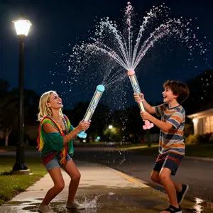 Fireworks Water Stick Toy, Long-Range Water Blaster for Beaches, Pool Parties & Summer Fun – Bright Plastic Water Toy for Adults & Kids | Big Giveaway, Family Fun, Romantic,Safe Toy, Ieal Gift, Surprise Gaget