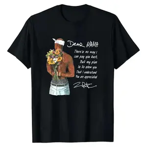 Happy Mother's Day Dear Mama Tupac Unisex Shirt There's No Way I Can Pay You Back Tee. Relaxed Fit Vintage Rapper T Shirt for Womenswear - Top