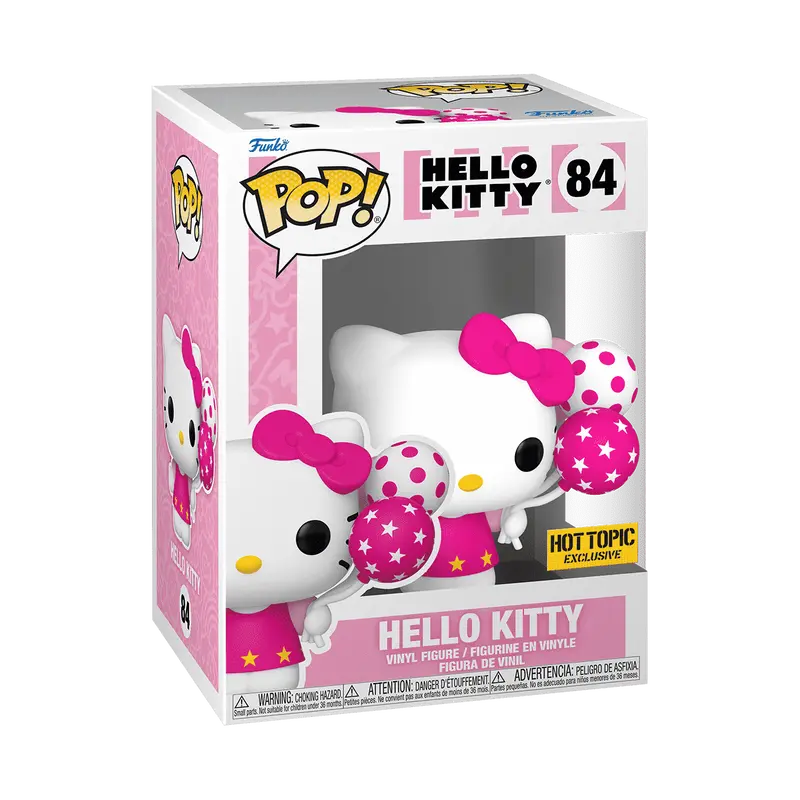 Funko Pop! Sanrio - Hello Kitty with Balloons #84 Exclusive (Sticker may vary) Collectible Pop Vinyl Figure