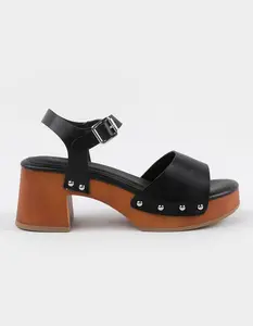 BAMBOO Silveroak Womens Platform Heels