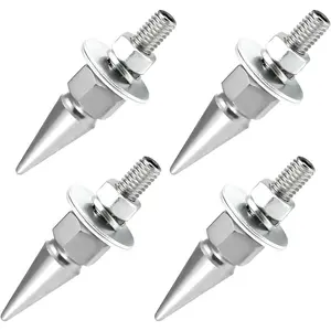 4 count Spikes License Plate Screws for , Anti  Spike Shape License Plate Fastener Bolt Kit,   Tag Frame Fastening Screws Decoration for SUV   ()