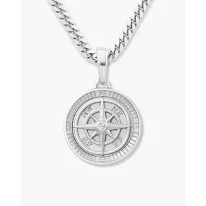 JAXXON - Compass Pendant - Silver