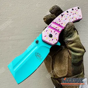 8" Premium Outdoor Folding Pocket Knife for Stylish Collection – Razor Sharp Stainless Steel Blade, Compact & Durable Gear Tools for Camping, Hiking, Survival, Tactical and Everyday Carry (EDC)