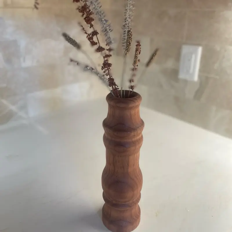 Handmade Redwood Vase