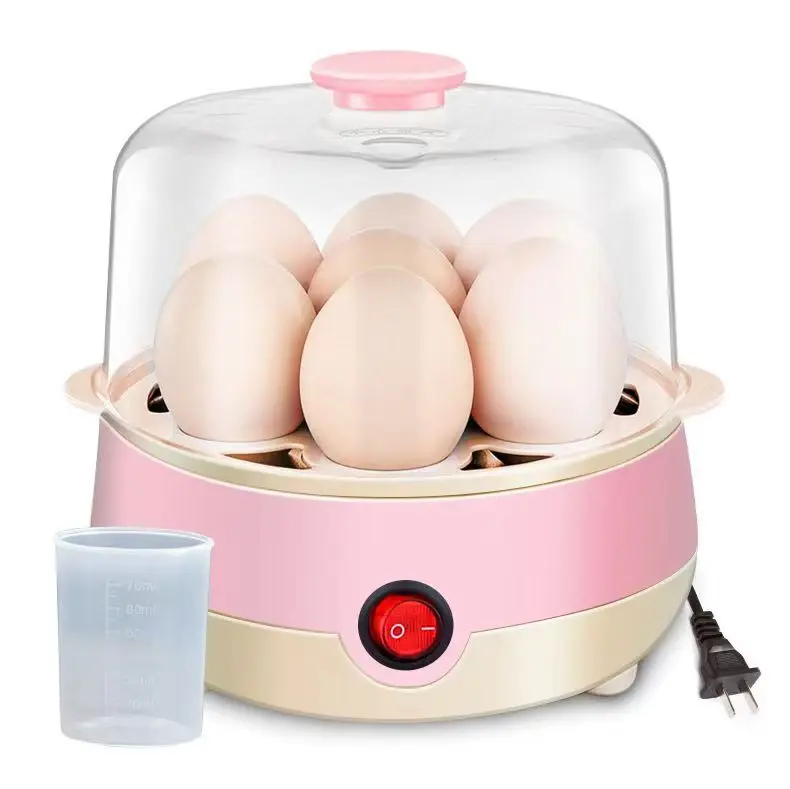 Rapid Egg Cooker 7 Egg Capacity Electric Egg Cooker for Hard Boiled Eggs Poached Scrambled Omelets with Auto Shut Off Feature Pink, Summerwins