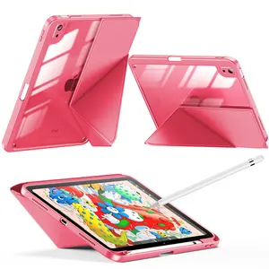 INFILAND Case for iPad (A16) 11th Generation 11 Inch 2025/10th Generation 10.9 Inch 2022,Multi-Angles Stand,Slim Protective Magnetic Origami Cover with Clear Back Shell