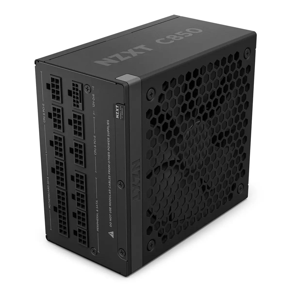 NZXT C850 Gold 850W 80+ Gold Certified Fully Modular ATX 3.1 PSU Unit with Modular Plugs, Black 850W Power Supply for Desktop Components
