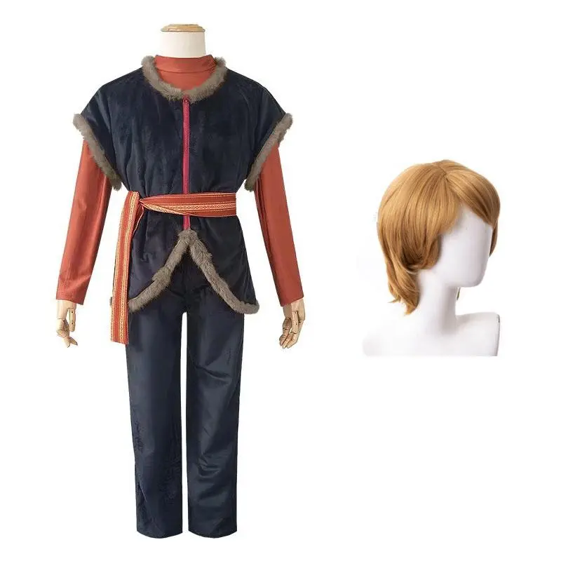 Men's Movie Kristoff Cosplay Full Set - Menswear Halloween Party & Stage Performance Outfit for DIY Cosplay Enthusiasts