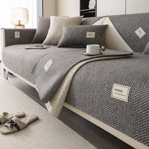 1pc Sofa Cover Modern Minimalist Sofa Slipcover, All-Season Machine Washable Non-slip Pet Friendly Home Protector, Suitable for Single/Double/Three/Four-Seaternd Sectional Sofas