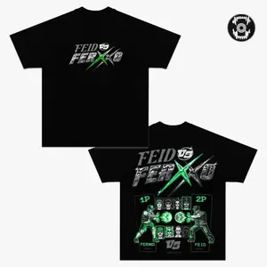 Feid Ferxxo Falxo Tour 2026 Shirt, Latin Reggaeton Fan Tee, Feid vs Ferxxo Graphic T-Shirt, Urban Streetwear Concert Outfit, Latin Music Lover Streetwear Tee, Trendy Festival Outfit Shirt for Men Women