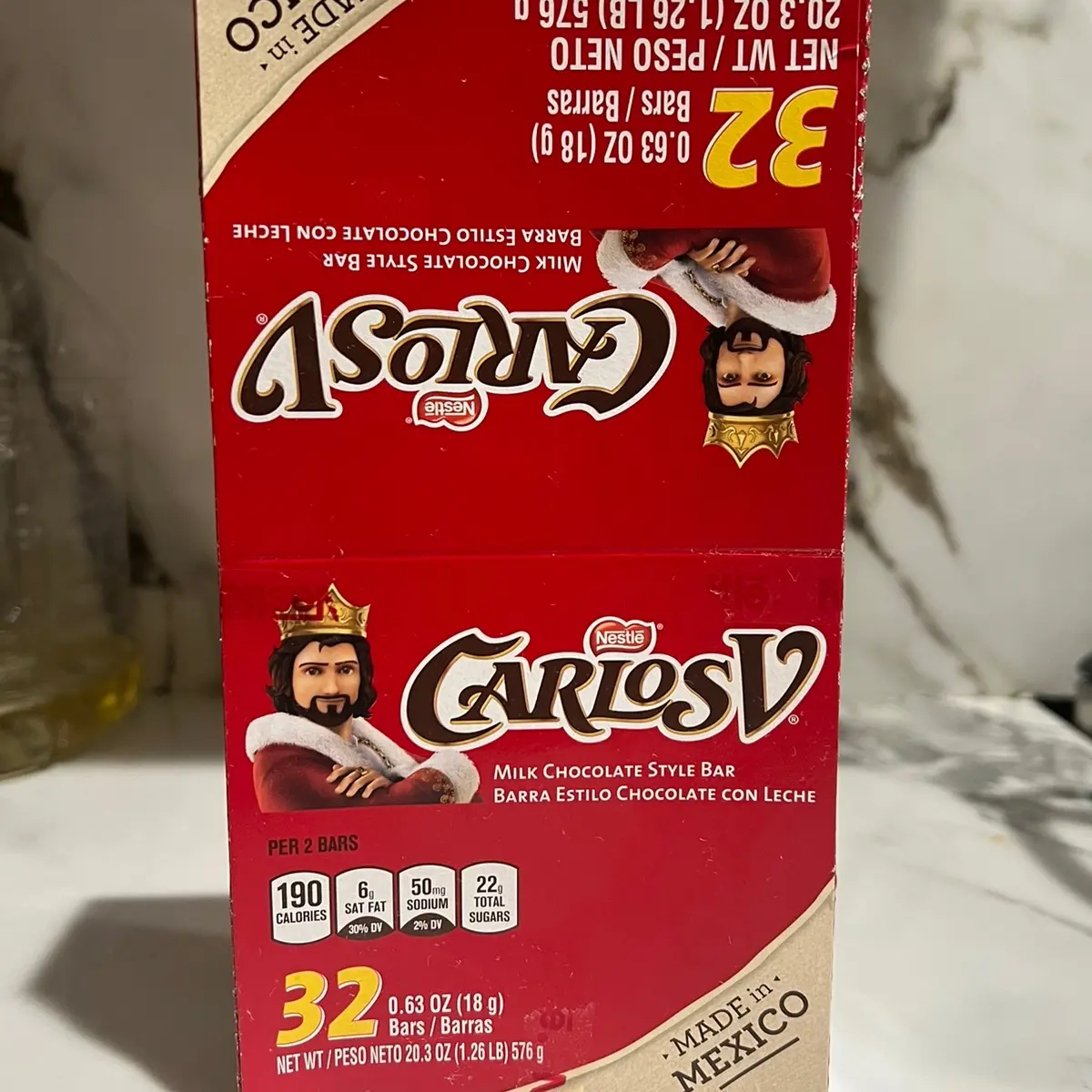 Carlos V chocolate bar 32 pieces Carlos V chocolate bar 32 pieces