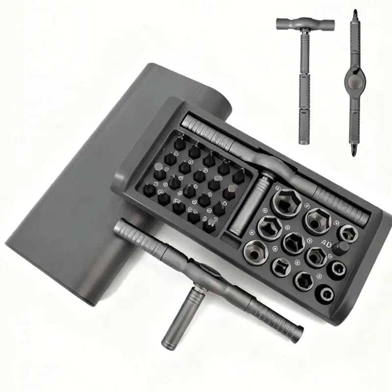 33-in-1 Magnetic Screwdriver Set, Magnetic Multipurpose Screwdriver, DIY Ratcheting Mini Screwdriver Combination, Detachable and Assembled Tool Kit, Ideal for Home Renovation DIY, Disassembly of Small Appliances, Perfect as a Christmas Gift for Men