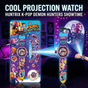 K Pop Girls' Idol Group Projection Watch, 24 Images, Interactive Fun Toy, Perfect Gift for Birthday, Halloween, Thanksgiving, Christmas