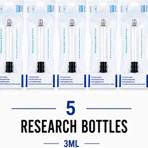 Research Bottles, 5-Pack of 3ML Disposable Lab Supply Components