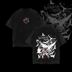 Retro Heavy Uchiha Itachi Character Naruto Anime Tee Hoodie Menswear Top Unisex Mineral Anime Manga Washed Heavy Cotton T-shirt, Gift for Anime Fan