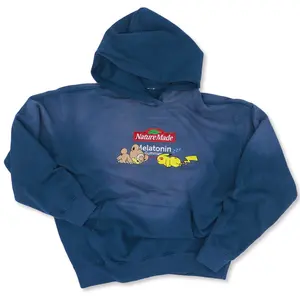 Heavyweight 14oz Sun Faded Distressed Pull Over Hoodie with Custom Embroidery Vintage Style