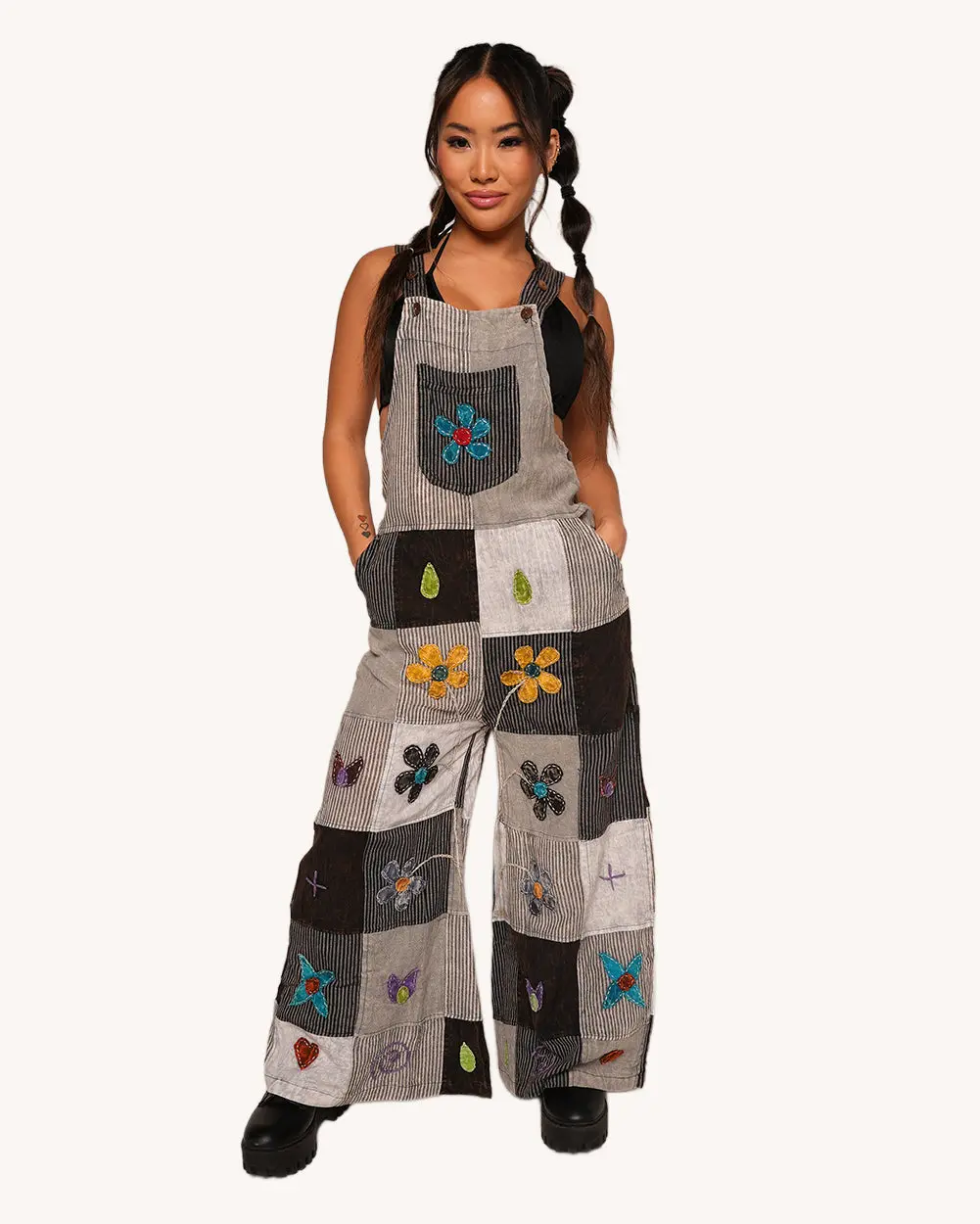 Petal Patch Overalls