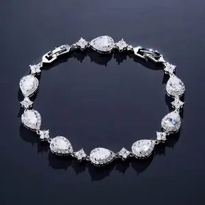Zzone Jewels Tear Bracelet - Silver, Gold, Rose Gold Bracelets Diamond