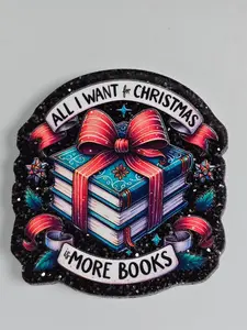 Acrylic Glitter Flatbacks - Christmas Ghost