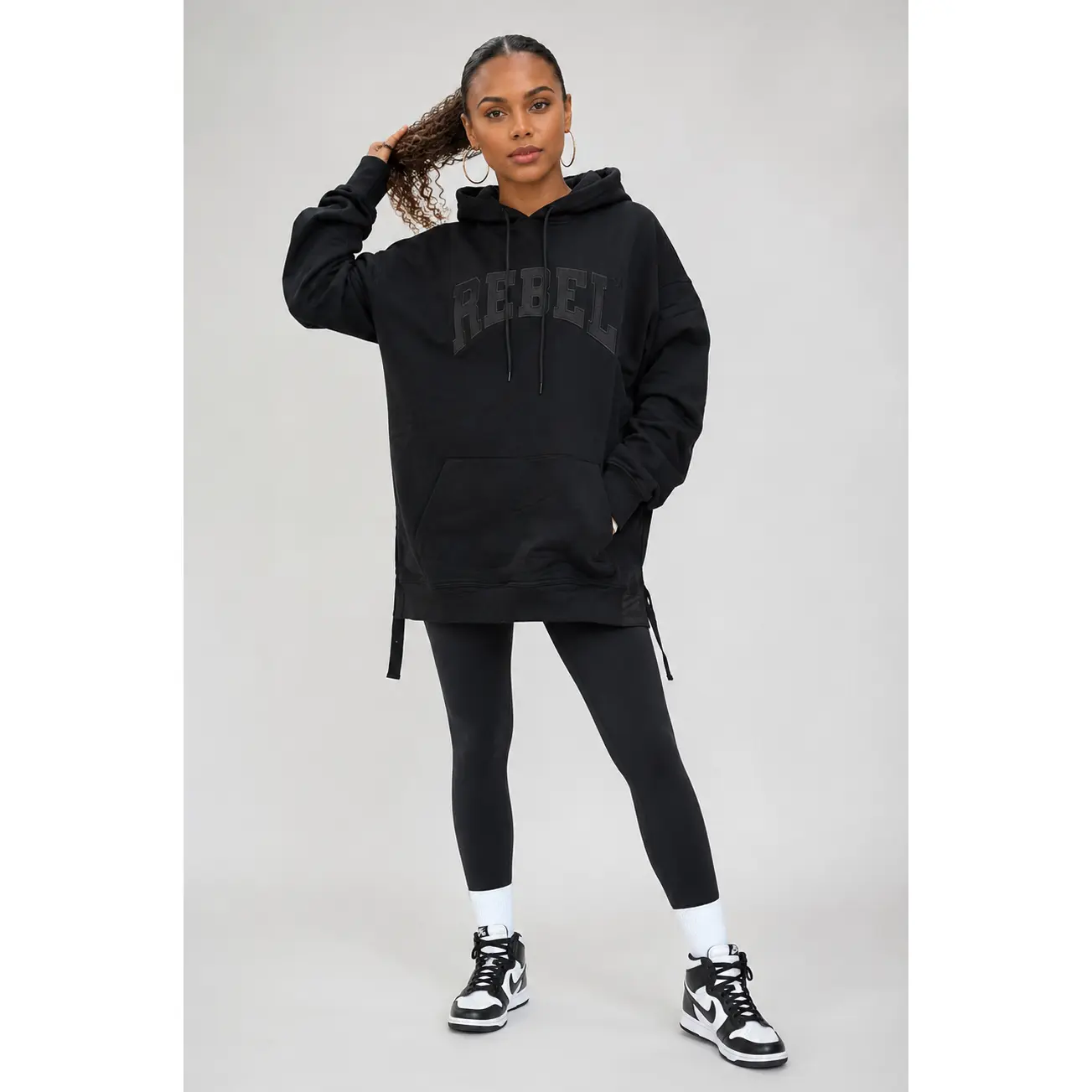 Rebellious® Clothing Co. - Women's Rebel Hoodie - Black/Black
