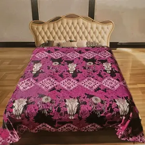 CORAL Catcher Aztec QUEEN abd KING SIZE Blanket 100% Polyester Microfiber Machine Washable Tumble Dry Low Heat