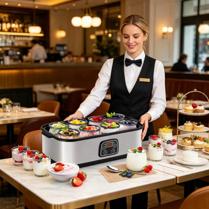 The ultimate probiotic fully automatic yogurt machine with adjustable time and temperature - making trillions of live probiotics with 8 cups of JARS