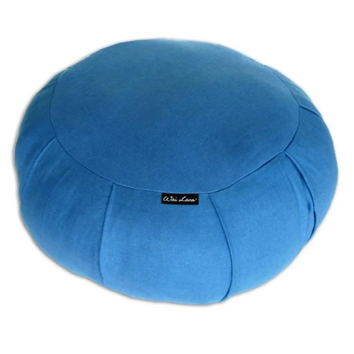 Wai Lana Productions 100% Cotton Zafu Meditation Cushion - Blue, Relaxing Support Seat for Meditation Poses