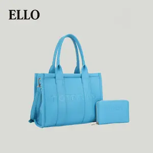 ELLO Stylish Tote Bag Set 2025 Women's Large Capacity Handbag in Multiple Colors for Everyday Use