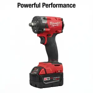 Milwaukee M18 300Nm 1/2 Impact Wrench wood plastic durable  lithium cordless nut-busting torque drill  power tool battery car truck repair power tool