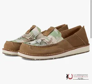 ARIAT WOMENS SLIP ON CRUISER RELAXED BARK / DOE CAMO PRINT - 10042531